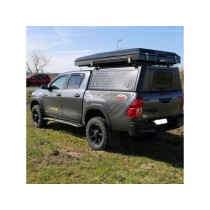 Hardtop Adventure noir Toyota Hilux 2016+ Alu-Cab robuste et fiable